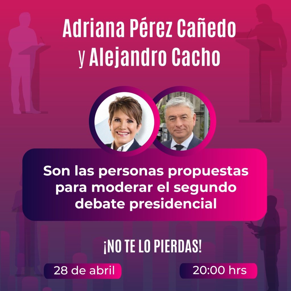 INE propone nuevos moderadores para debate&nbsp;presidencial