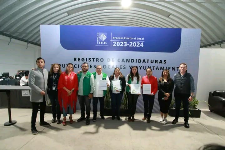 Verde registra candidaturas a diputaciones&nbsp;locales